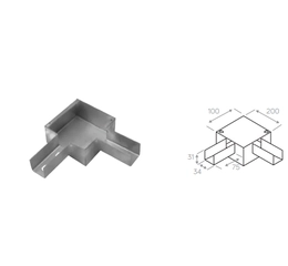 Caixa de derivação "L"